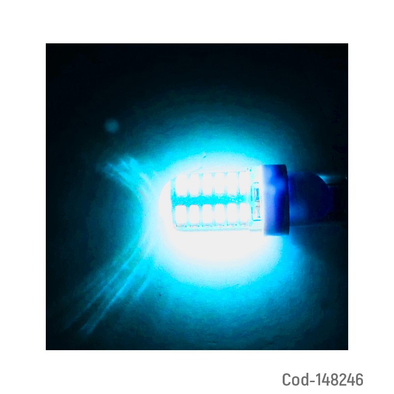 Luz azul x 24 led 3014 cola de pescado 12 volt - pack de 20 unidades mayorista — imagen 2