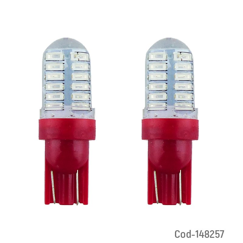 Luz rojo x 24 led 3014 cola de pescado 12 volt - pack de 20 unidades mayorista — imagen 3