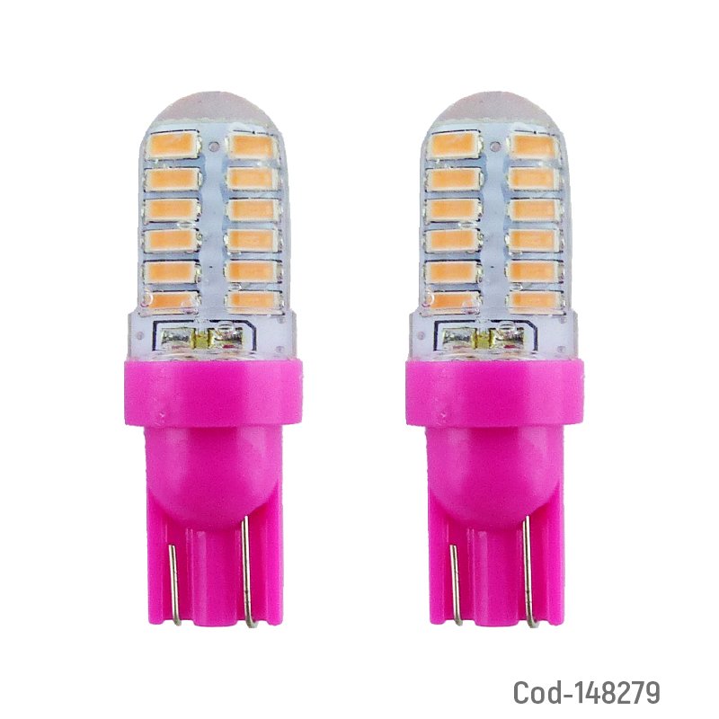 Luz fucsia x 24 led 3014 cola de pescado 12 volt - pack de 20 unidades mayorista — imagen 3