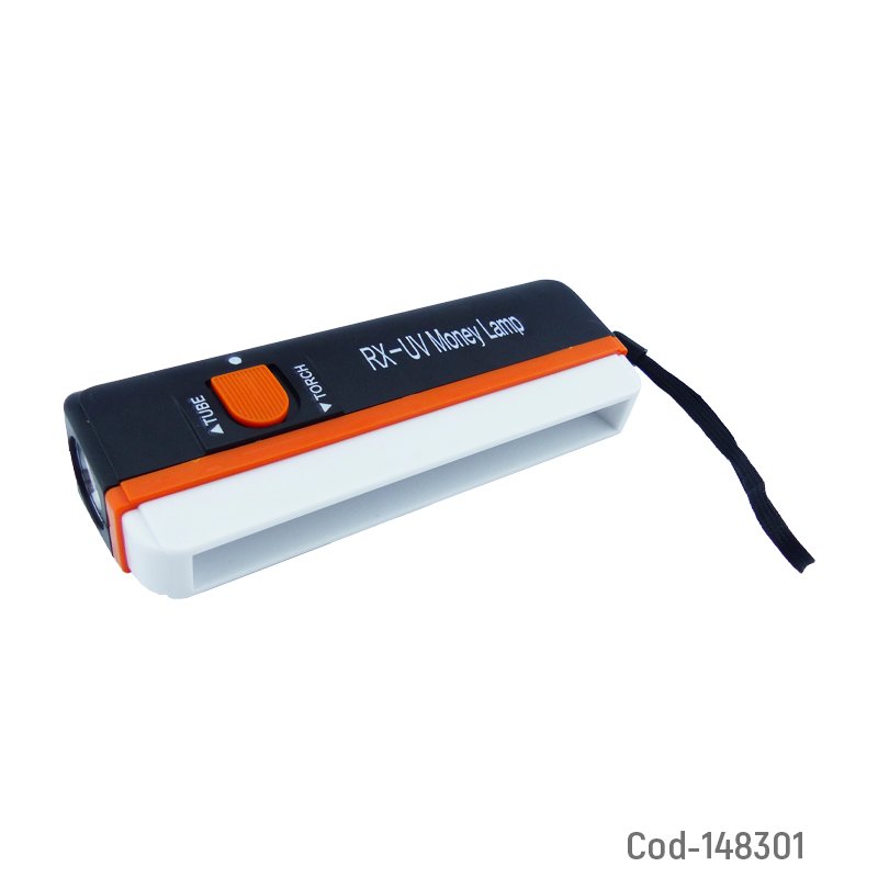 Detector De Billetes Con Linterna RX-UV Recargable. 15.2 cm x 3 cm x 5.1 cm por mayor en Chile