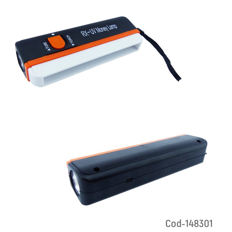 Detector de billetes con linterna rx-uv recargable. - pack de 10 unidades mayorista — imagen 2