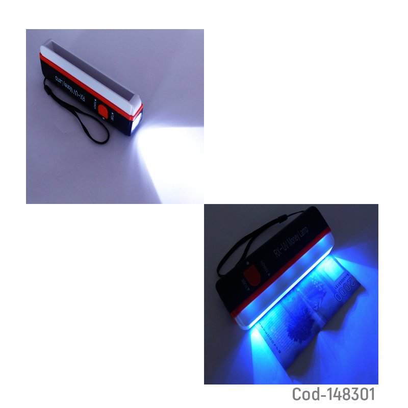Detector de billetes con linterna rx-uv recargable. - pack de 10 unidades mayorista — imagen 3