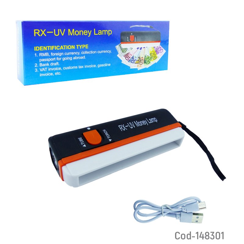 Detector de billetes con linterna rx-uv recargable. - pack de 10 unidades mayorista — imagen 4