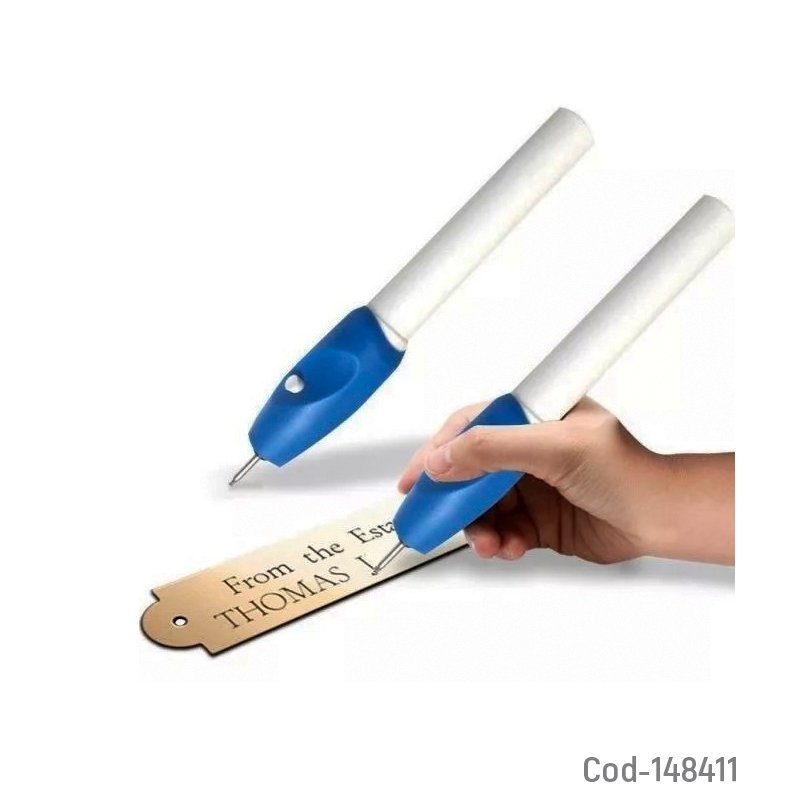 Lapiz grabador tallador de vidrio, madera, metal o plastico a pila. - pack de 10 unidades mayorista — imagen 2