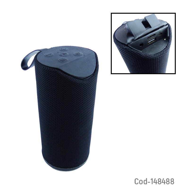 Parlante recargable bluetooth cubierta de tela modelo ar22/113, conexion usb, tf y aux. mayorista — imagen 2