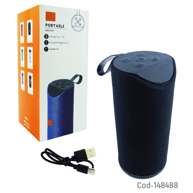 Parlante recargable bluetooth cubierta de tela modelo ar22/113, conexion usb, tf y aux. mayorista — imagen 4