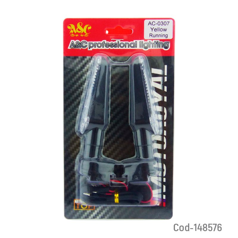 Luz intermitente para moto compatible con yamaha fz-16, 25, 15.3 3ª, r6, mt-03/06 en ambar mayorista — imagen 4