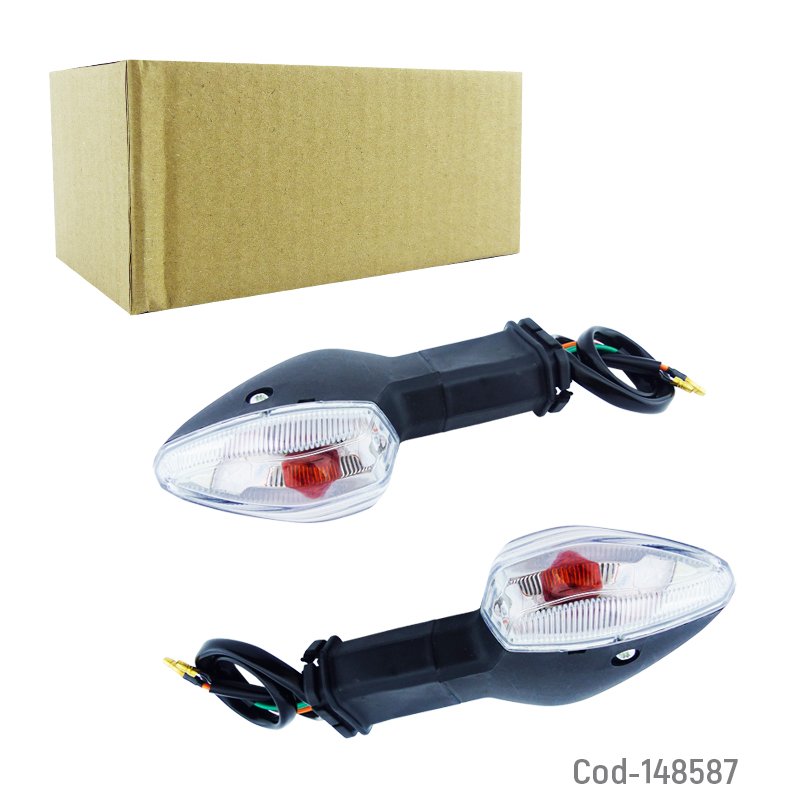 Luz intermitente para moto compatible con suzuki gixxer 150 naked/ sf ovalada mayorista — imagen 3