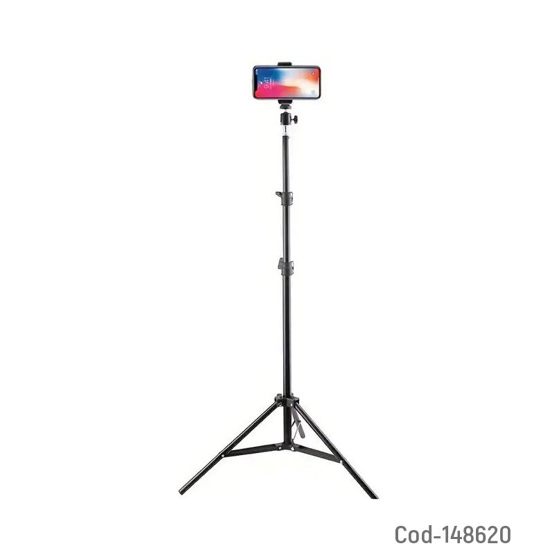 Tripode De 2.10 Mts Para Smartphone Con Control Bluetooth Marca RST, 360°. Hasta 2.10 Mts por mayor en Chile