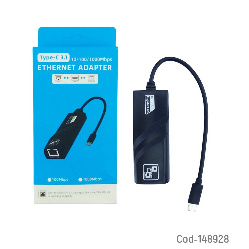 Cable adaptador de type-c a lan 3.1 hasta 100 mbps. mayorista — imagen 2