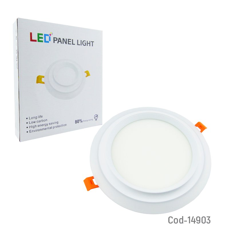 Foco led panel de 12 y 4 watt redondo duo blanco de luz fria para cielo falso mayorista — imagen 4