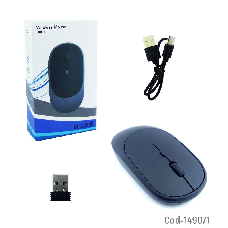 Mouse inalambrico bluetooth recargable - pack de 10 unidades mayorista — imagen 4