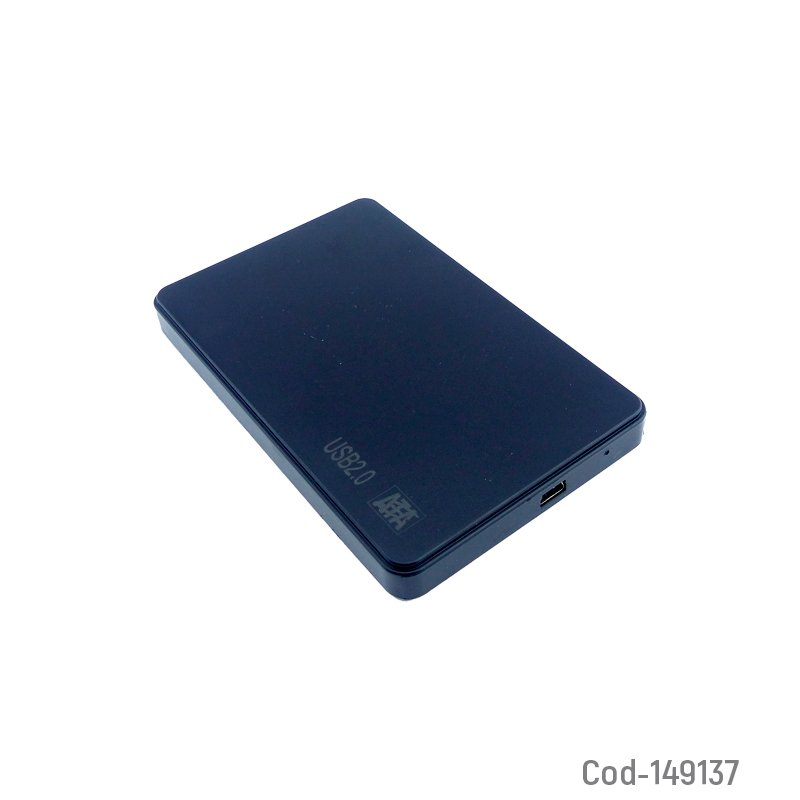 Cofre Porta Disco Duro 2.5 HDD Y SSD SATA Con Conexion 2.0 12 cm x 7.5 cm x 1.2 cm por mayor en Chile