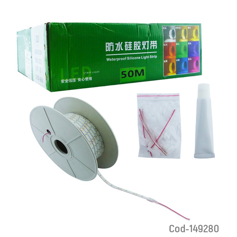 Rollo led 3528 luz blanca de 50 mts a 120 led por metro segmentable. mayorista — imagen 3
