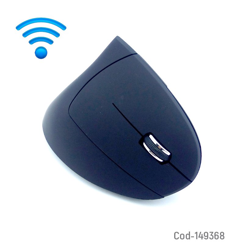 Mouse Inalambrico Vertical Ergonomico A Pila. 13 cm x 6.5 cm x 7.5 cm por mayor en Chile