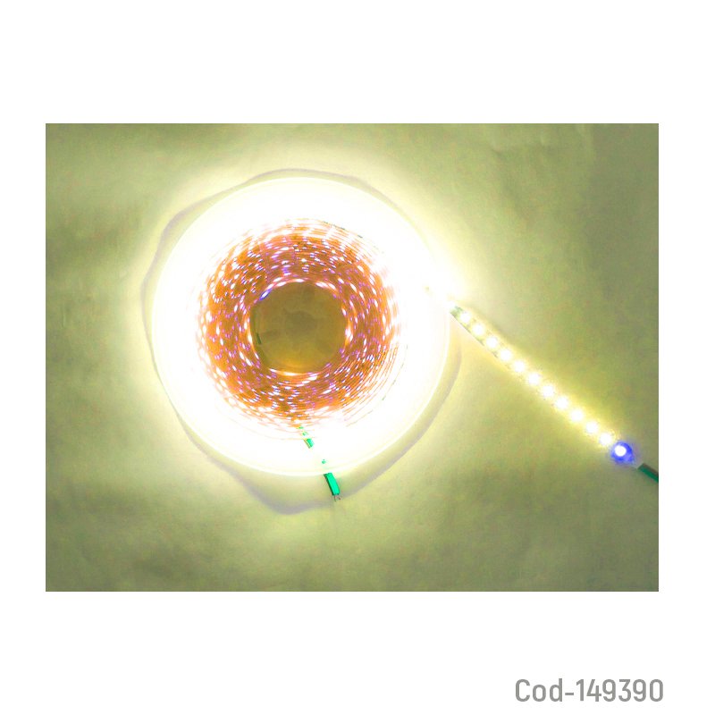 Rollo led 2835 de 5 mts luz calida para interiores 12 volt por 600 led mayorista — imagen 2