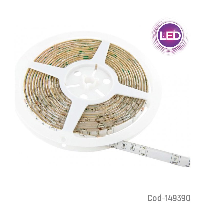 Rollo led 2835 de 5 mts luz calida para interiores 12 volt por 600 led mayorista — imagen 3
