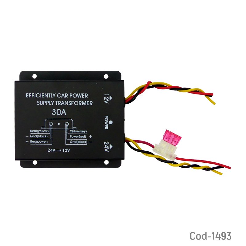 Inversor de voltaje, 24 a 12 volt 30 amperes. en caja. mayorista — imagen 2