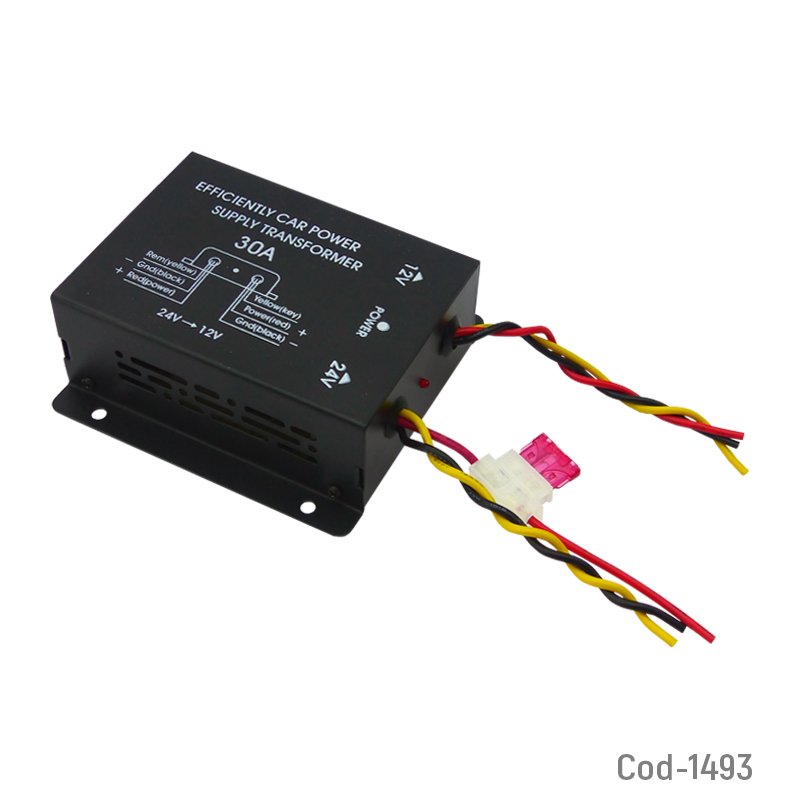 Inversor de voltaje, 24 a 12 volt 30 amperes. en caja. mayorista — imagen 3