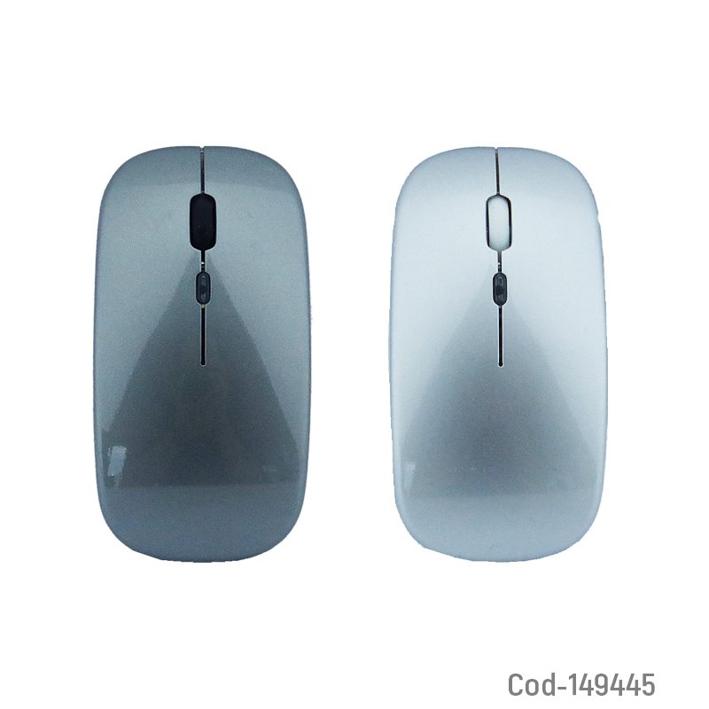 Mouse inalambrico bluetooth recargable modelo m-cba100 plano en varios colores. - pack de 10 unidades mayorista — imagen 3