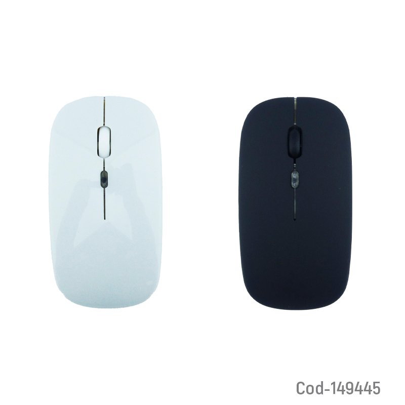 Mouse inalambrico bluetooth recargable modelo m-cba100 plano en varios colores. - pack de 10 unidades mayorista — imagen 4
