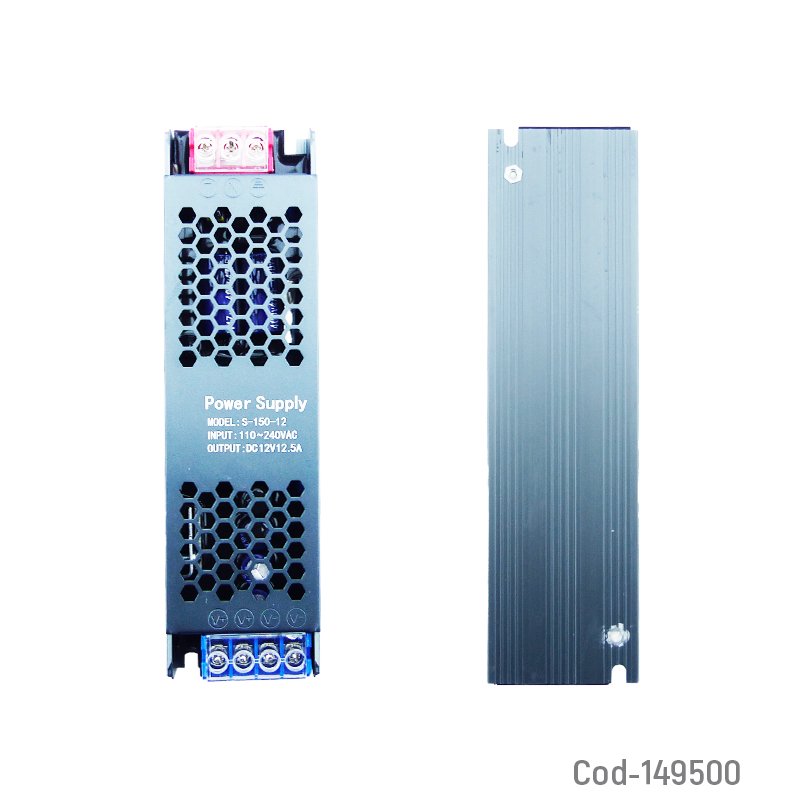 Fuente de poder de 150 watt 12 volt 12.5 amp slim resistente a la humedad. mayorista — imagen 2
