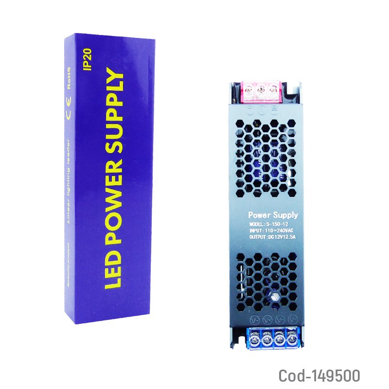 Fuente de poder de 150 watt 12 volt 12.5 amp slim resistente a la humedad. mayorista — imagen 3