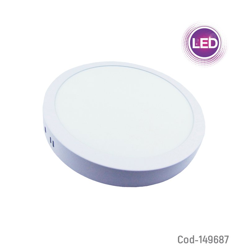 Foco led panel de 18 watt sobrepuesto marca megabrigth redondo de luz calida 3000 k mayorista — imagen 4