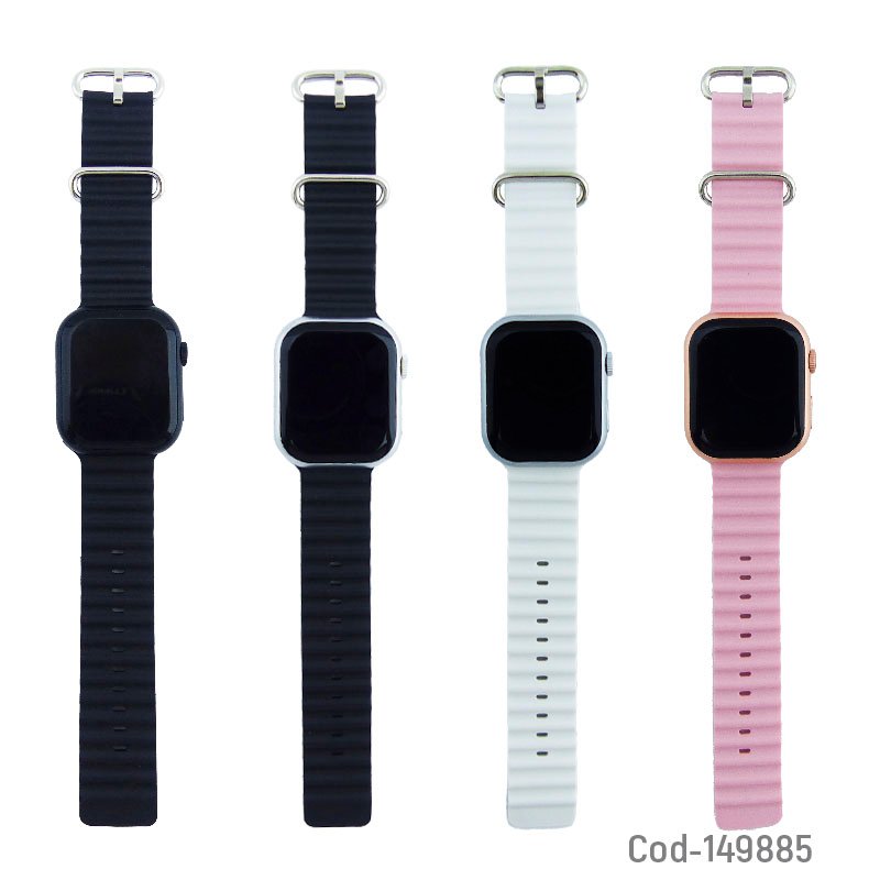 Reloj smartwatch modelo w9 ultra con pantalla 2.1” y notificaciones de redes sociales. mayorista — imagen 3