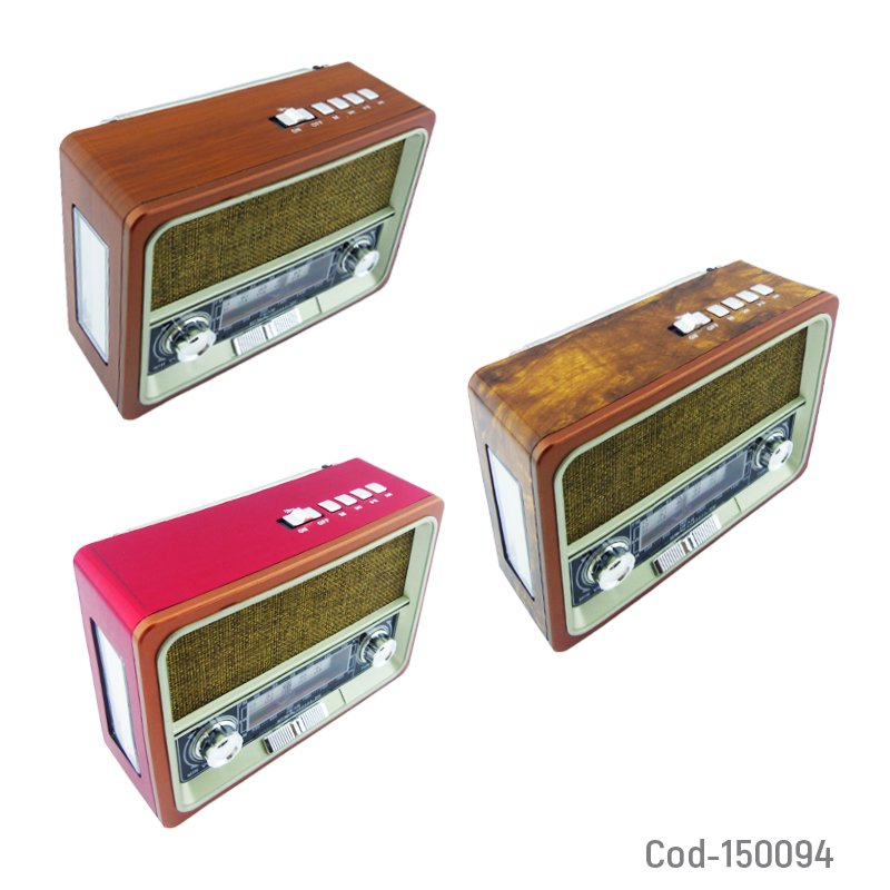 Radio multibanda solar marca kbroad retro, modelo ktf, conectividad bluetooth, fm, tf y aux mayorista — imagen 3