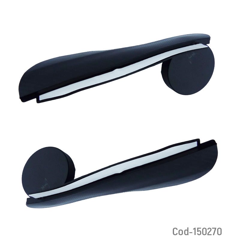 Espejo para auto auxiliar con viscera modelo y-908 diseño fibra carbon flexible - pack de 10 unidades mayorista — imagen 2
