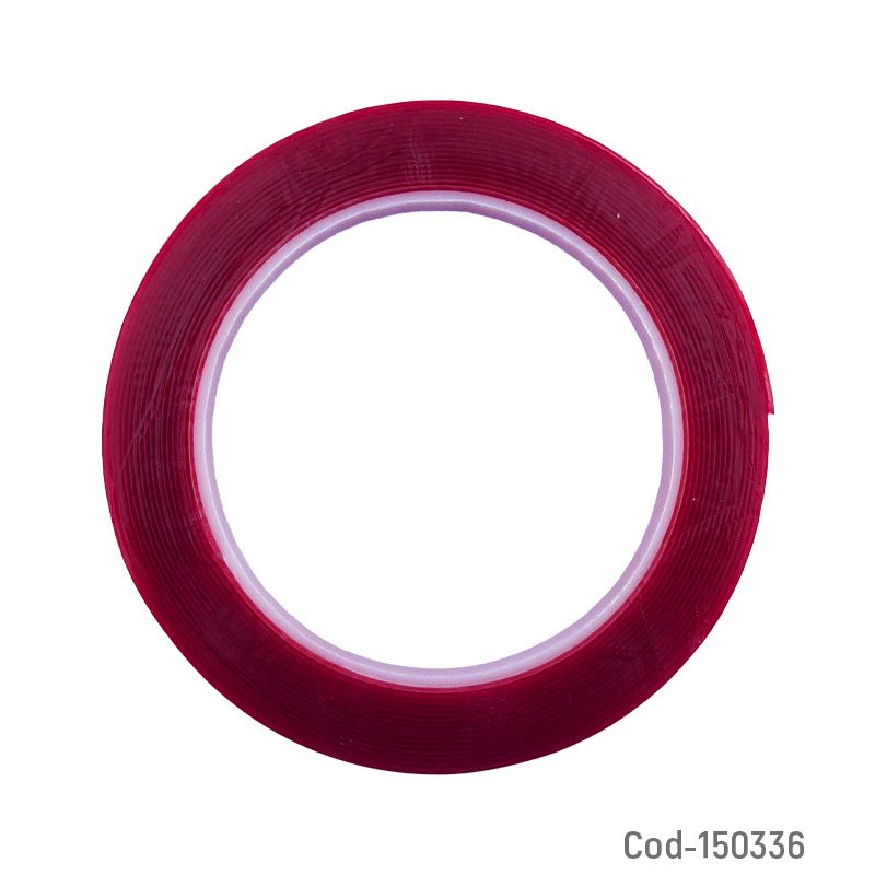 Cinta transparente doble faz adherente de 10 metros - pack de 20 unidades mayorista — imagen 2