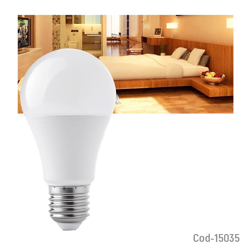Ampolleta led 9 watt e-27, a60 luz calida, megabright mayorista — imagen 2