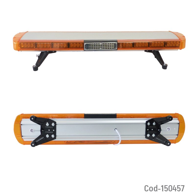 Baliza led estrobo de 88 led ambar con parlante y megafono a 12 volt para techo de vehiculo. mayorista — imagen 2