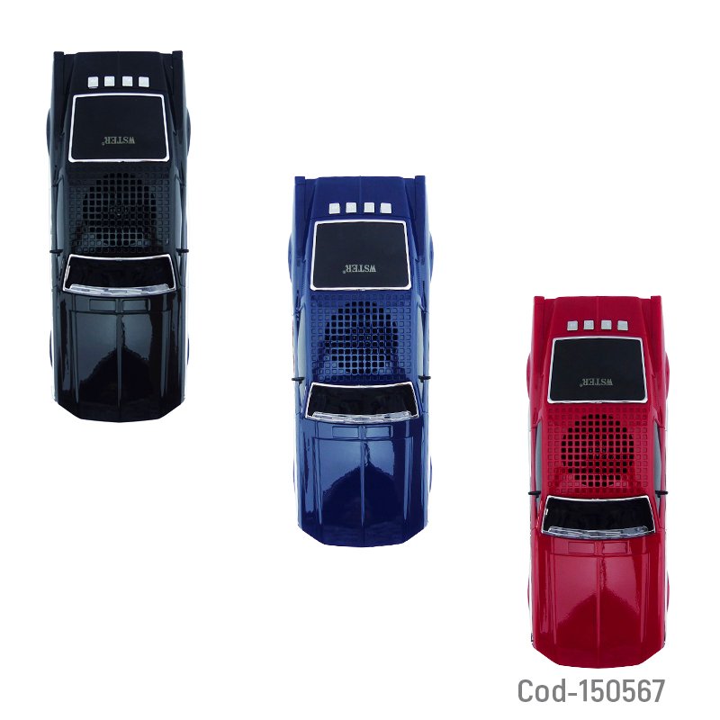 Parlante recargable modelo ws-1967 auto mustang de 10 watt con bluetooth, tf y auxiliar. mayorista — imagen 3