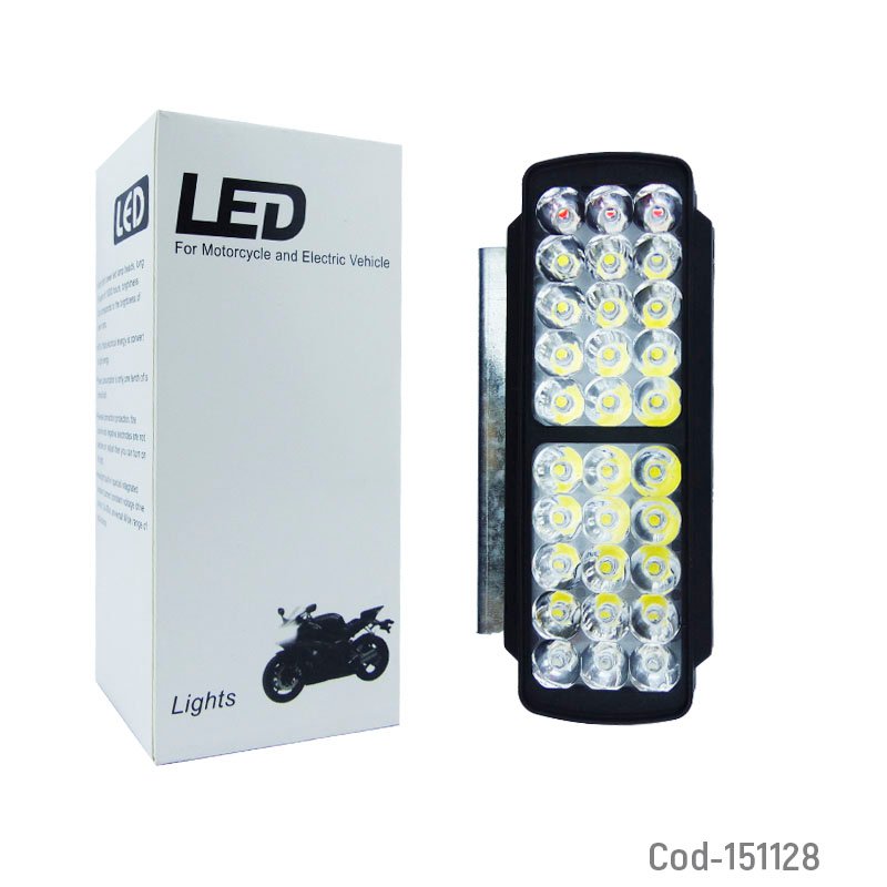 Neblinero led para moto de 30 led blanco mas baliza a 12 volt mayorista — imagen 4