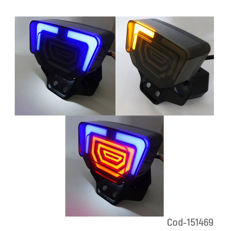 Luz de freno y giro intermitente secuencial para moto a 12 volt mayorista — imagen 3