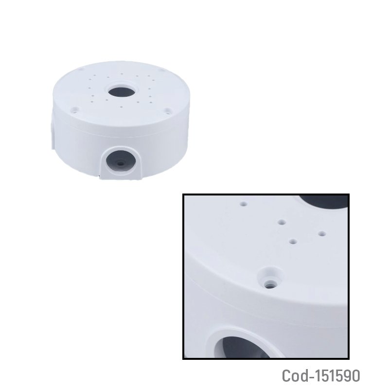 Caja De Empalmes Y Conexiones Para Camara De Vigilancia En PVC 11.9 cm x 5.3 cm por mayor en Chile