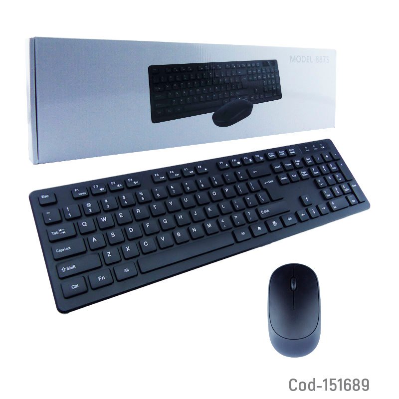 Teclado en español y mouse inalambrico modelo 8875. mayorista — imagen 3