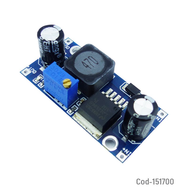 Convertidor DC A DC Step Down Lm 2596 Regulable Para Arduino - Pack de 10 unidades 4.6 cm x 2.2 cm x 1.4 cm por mayor en Chile