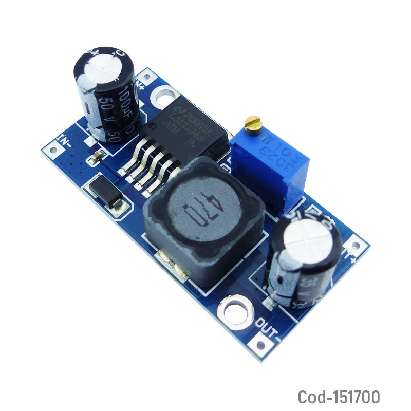 Convertidor dc a dc step down lm 2596 regulable para arduino - pack de 10 unidades mayorista — imagen 2