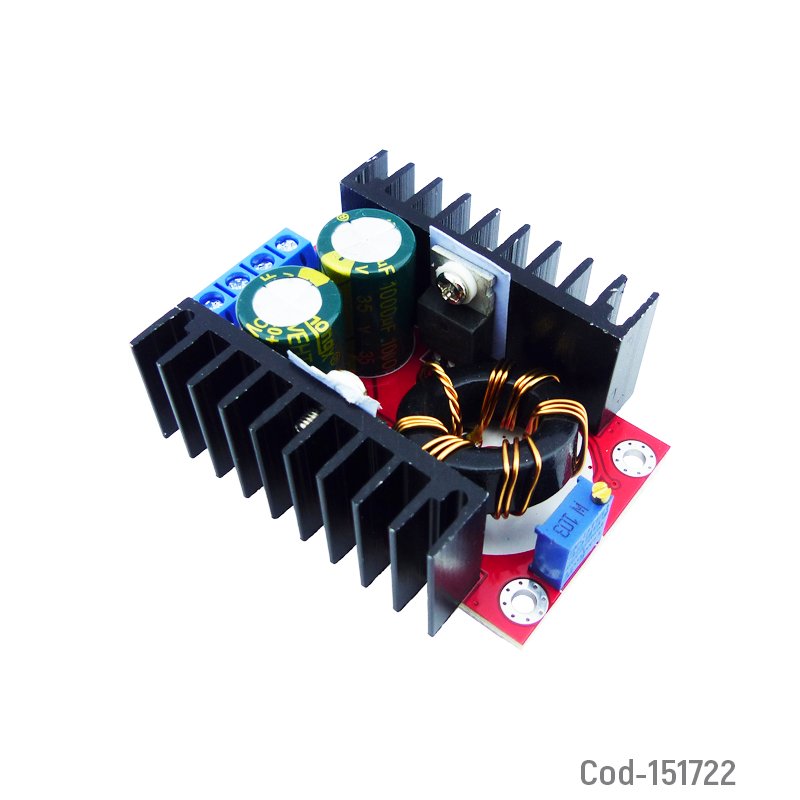 Convertidor DC A DC Boost Step-Up De 150 Watt Rango De Voltaje 10-32 Volt O 12-35 Volt - Pack de 10 unidades 6.6 cm x 4.9 cm x 2.3 cm por mayor en Chile