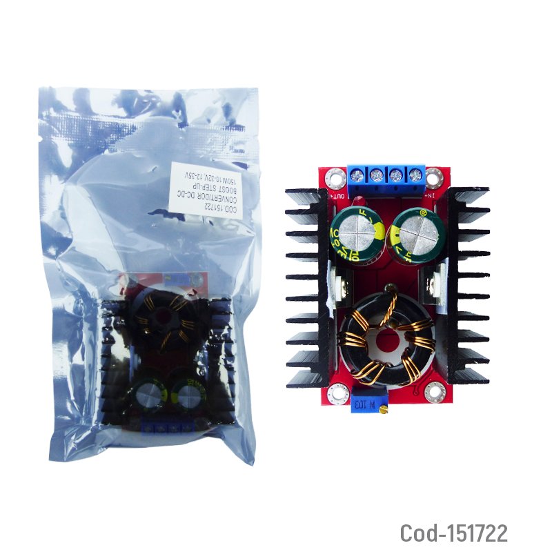 Convertidor dc a dc boost step-up de 150 watt rango de voltaje 10-32 volt o 12-35 volt - pack de 10 unidades mayorista — imagen 3