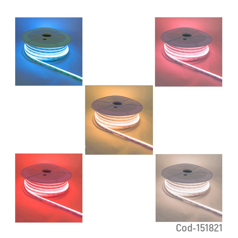Rollo led neon de 50 mts con 200 grampas en variedad de colores mayorista — imagen 3