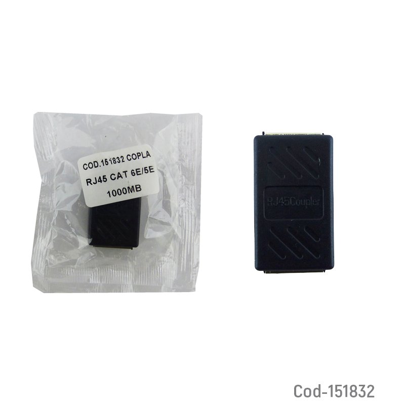 Copla rj-45 cat 6e/5e de 1000 mb para extender cable de red - pack de 20 unidades mayorista — imagen 2