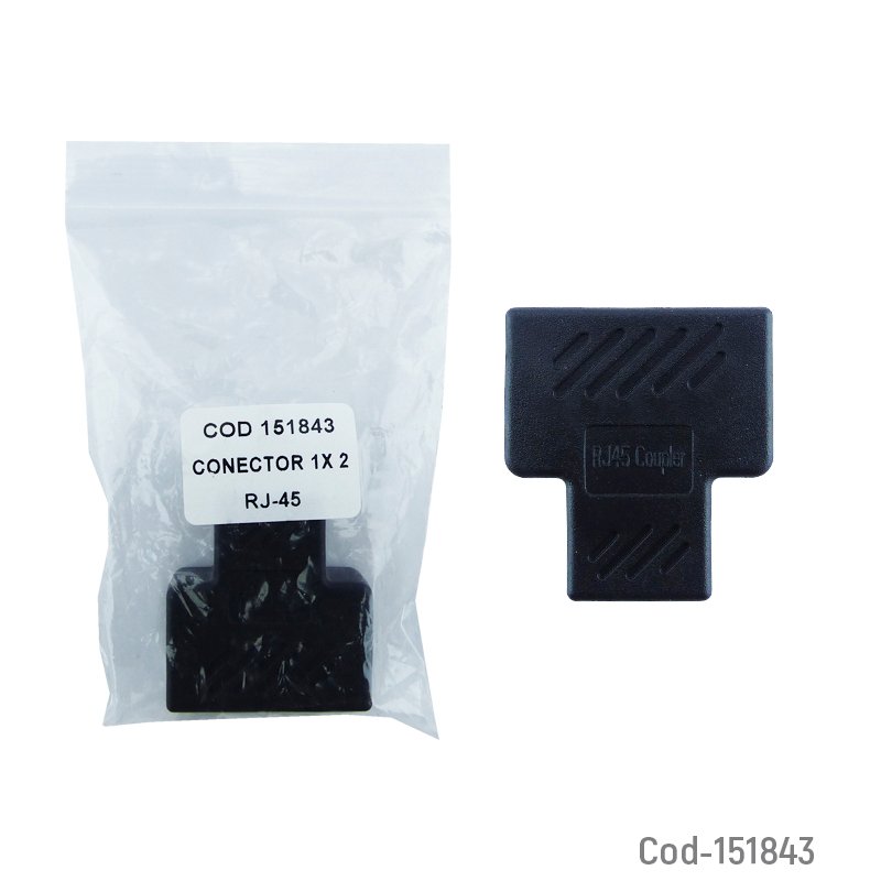 Conector 2 x 1 rj-45 hembra cat 6e/5e hembra - pack de 20 unidades mayorista — imagen 3
