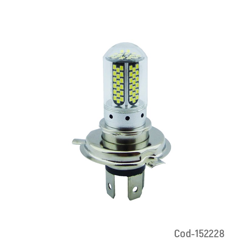 Ampolleta Para Moto H-4 Marca NEW De LUZ Blanca, 106 LED A 20 Watt, 12 Volt En Aluminio. 7.5 cm x 4.7 cm por mayor en Chile