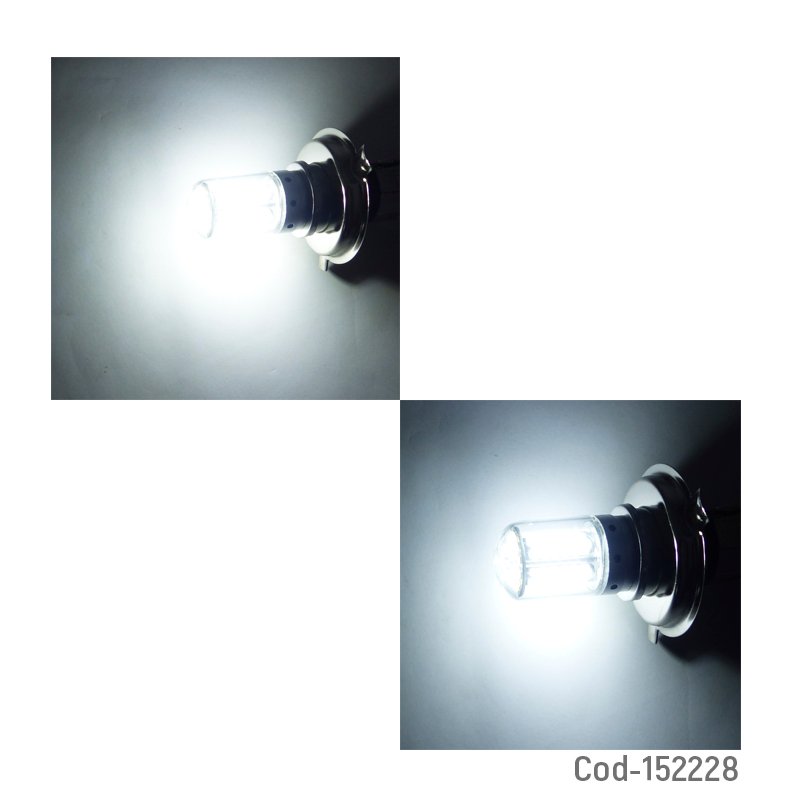 Ampolleta para moto h-4 marca new de luz blanca, 106 led a 20 watt, 12 volt en aluminio. mayorista — imagen 3