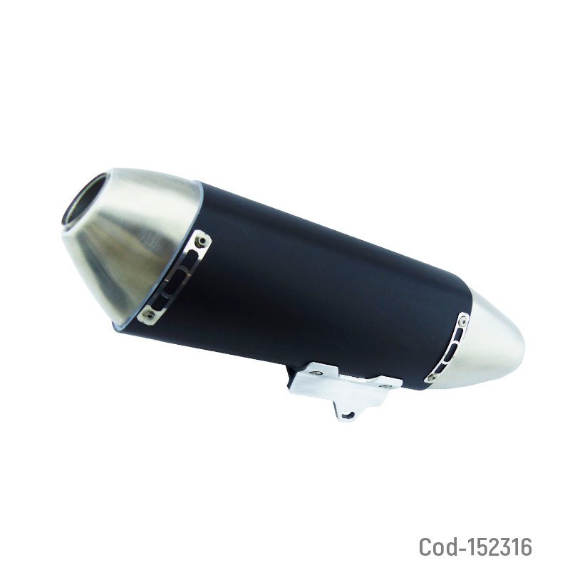 Tronador Para Moto Marca GPR Con Silenciador, Punta Y Cola Plateada En 2 Colores 44 cm x 16 cm x 9 cm por mayor en Chile