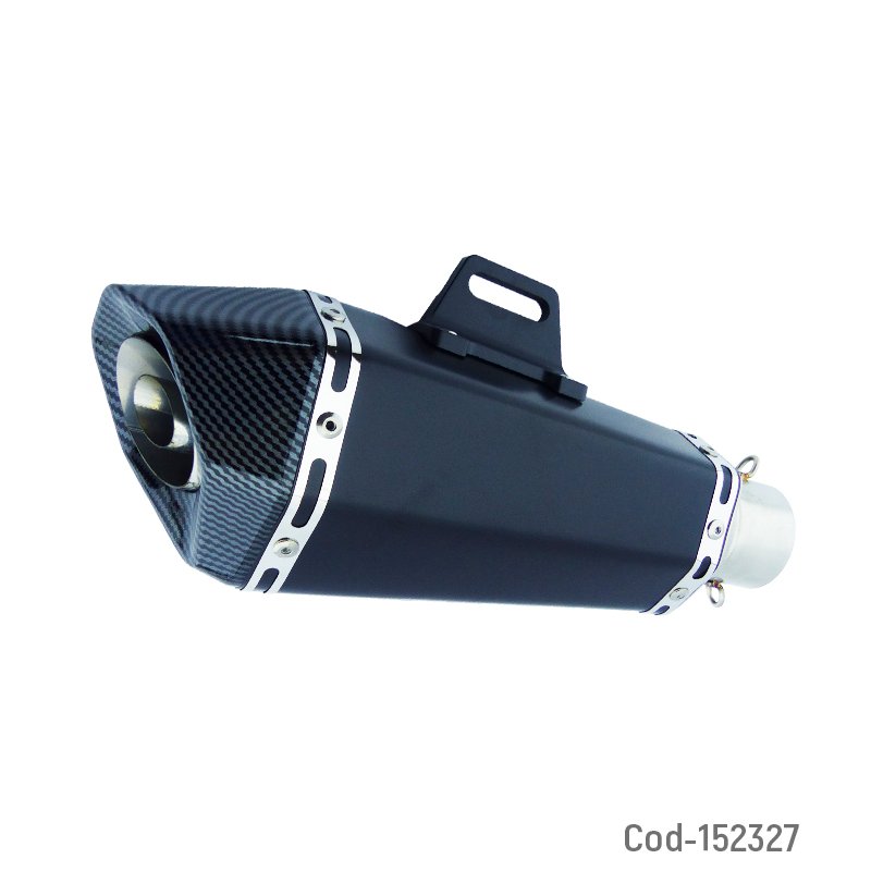 Tronador Para Moto GPR Con Proteccion Tipo Fibra Carbon Y Boca En Colores 33 cm x 14.5 cm x 9 cm por mayor en Chile